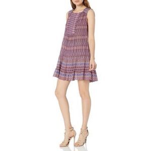 BCBGMax Azria Women's Yulissa Sleeveless Ruffled Button